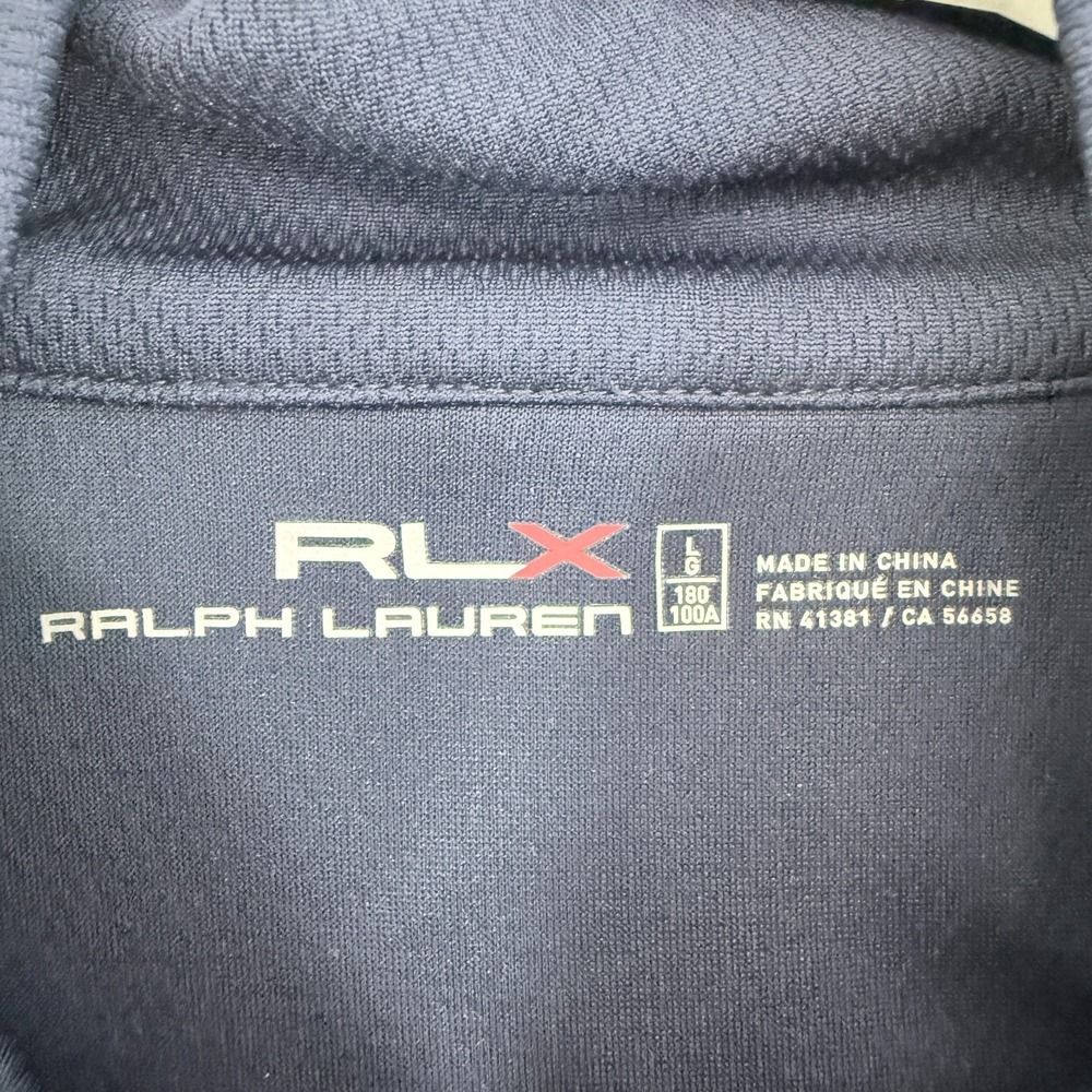 RLX Ralph Lauren Vest Mens L Blue Full Zip Golf Performance - Picture 4 of 11